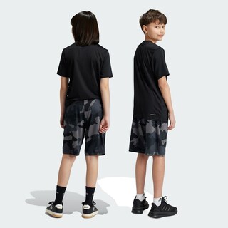 Foto 4 | Shorts Train Essentials Estampado Seasonal Jóvenes Adidas Negro Niños