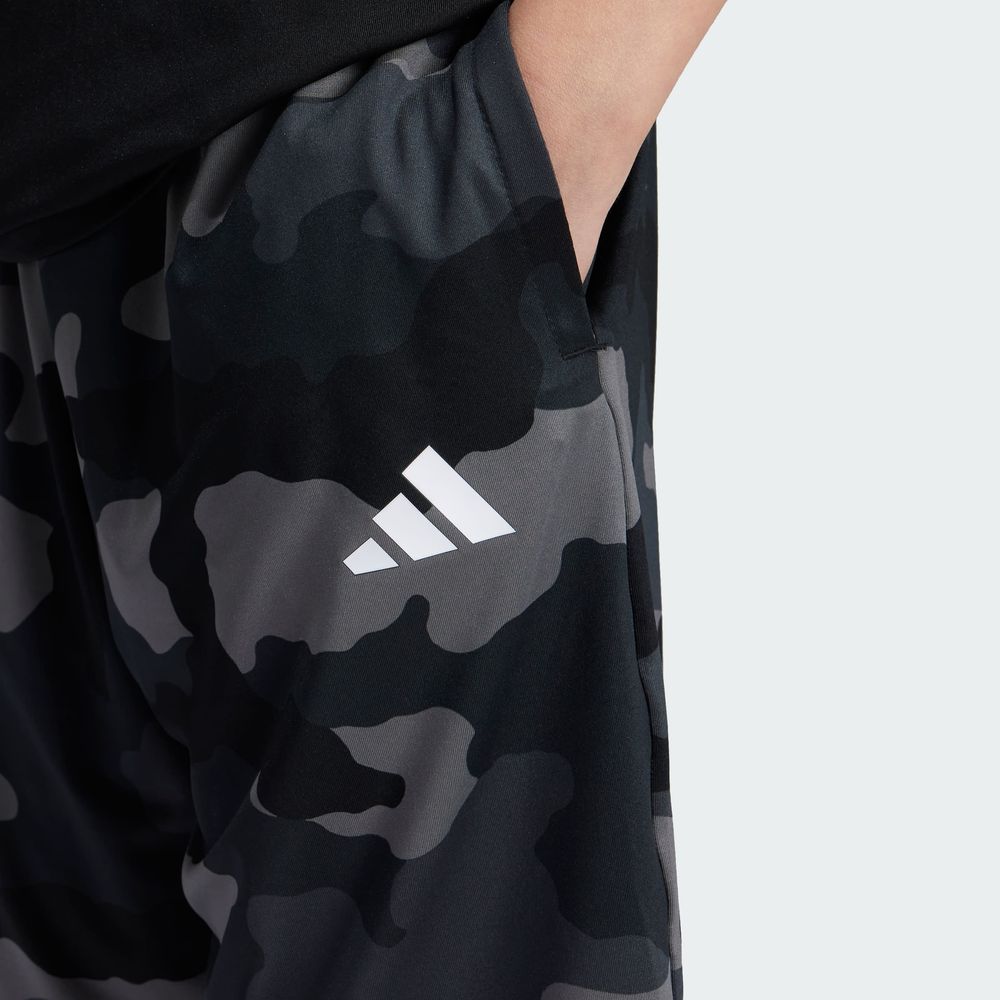 Foto 8 pulgar | Shorts Train Essentials Estampado Seasonal Jóvenes Adidas Negro Niños
