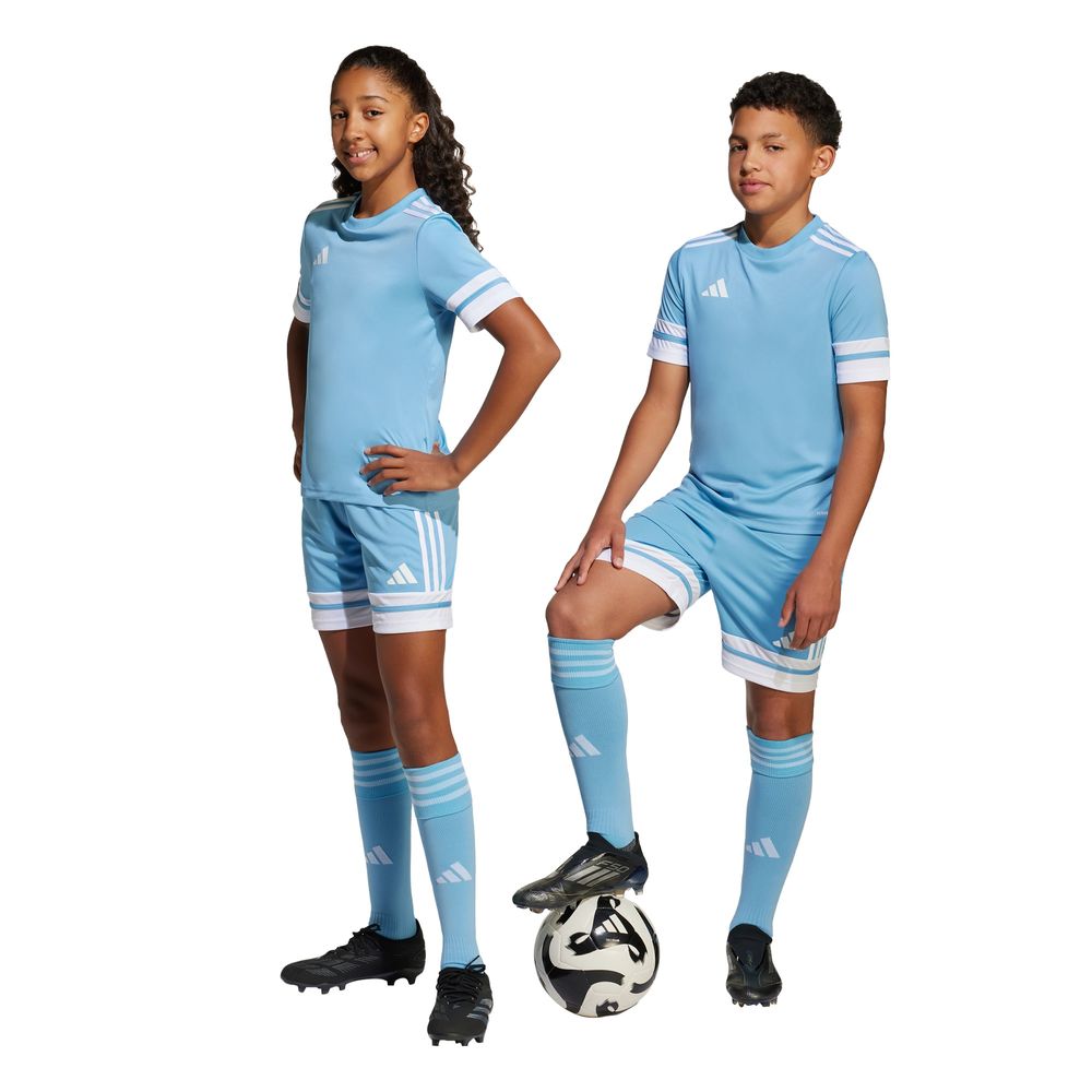 Foto 4 pulgar | Short Adidas  Squadra 25 Azul para Niños