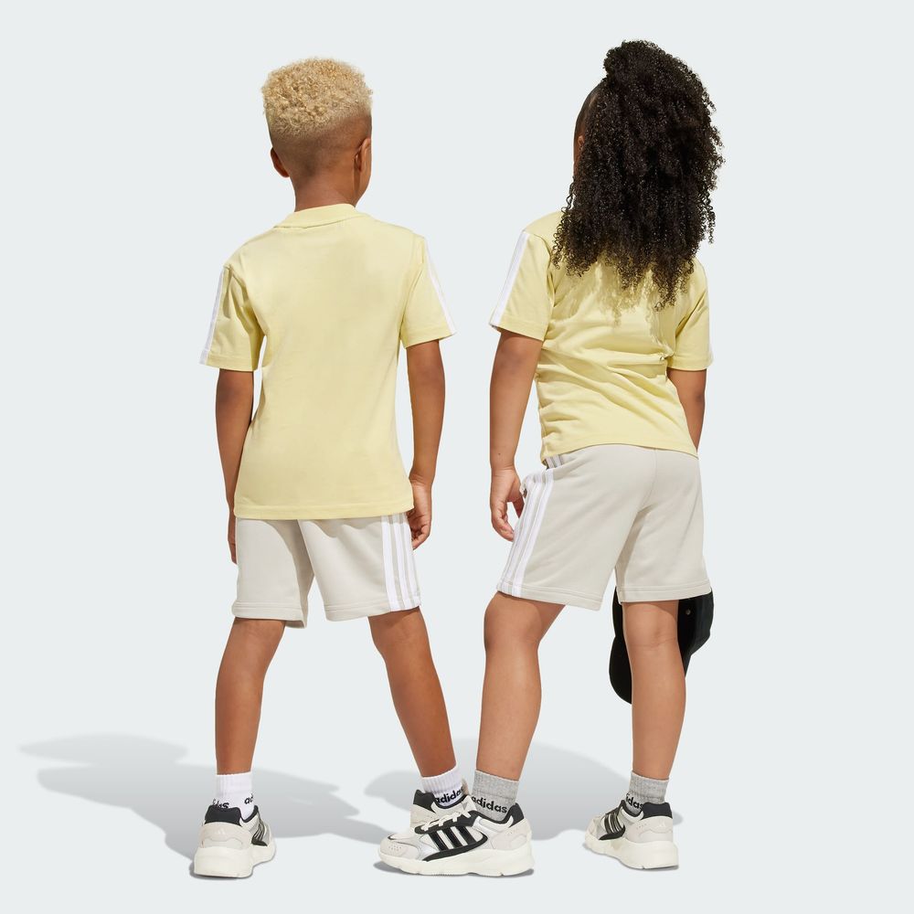 Foto 6 pulgar | Shorts Essentials Kids Adidas Gris Niños