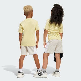 Foto 5 | Shorts Essentials Kids Adidas Gris Niños