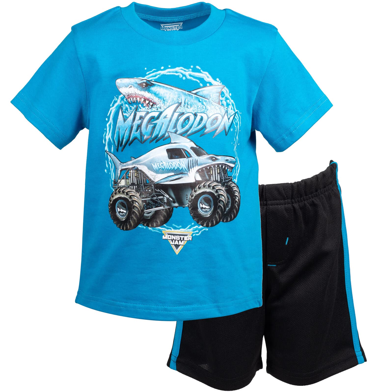 Set De Ropa Monster Jam Megalodon Little Boys Azul/negro 6 - Venta Internacional. $734