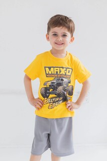Foto 2 | Conjunto De Ropa: Camiseta Para Niños Pequeños, Pantalones Cortos De Malla, Monster Jam - Venta Internacional.
