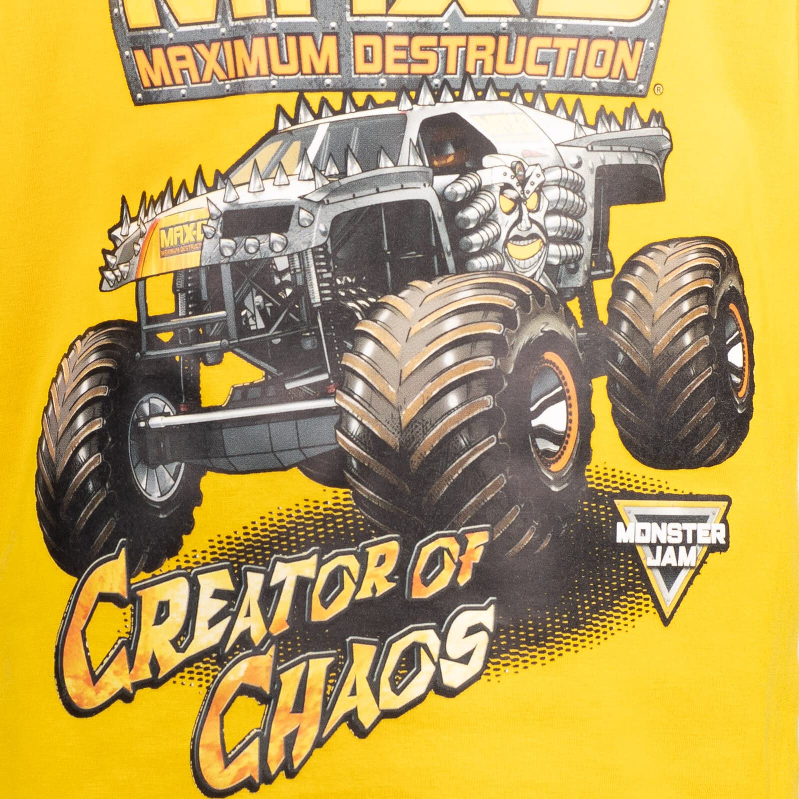 Foto 7 pulgar | Conjunto De Ropa: Camiseta Para Niños Pequeños, Pantalones Cortos De Malla, Monster Jam - Venta Internacional.