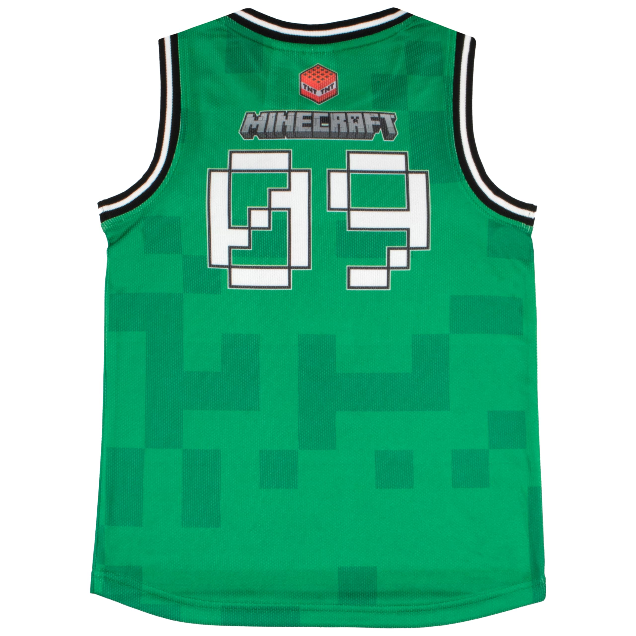 Foto 5 pulgar | Set De Ropa De Baloncesto Minecraft Creeper Para Niños, Talla 8 - Venta Internacional.