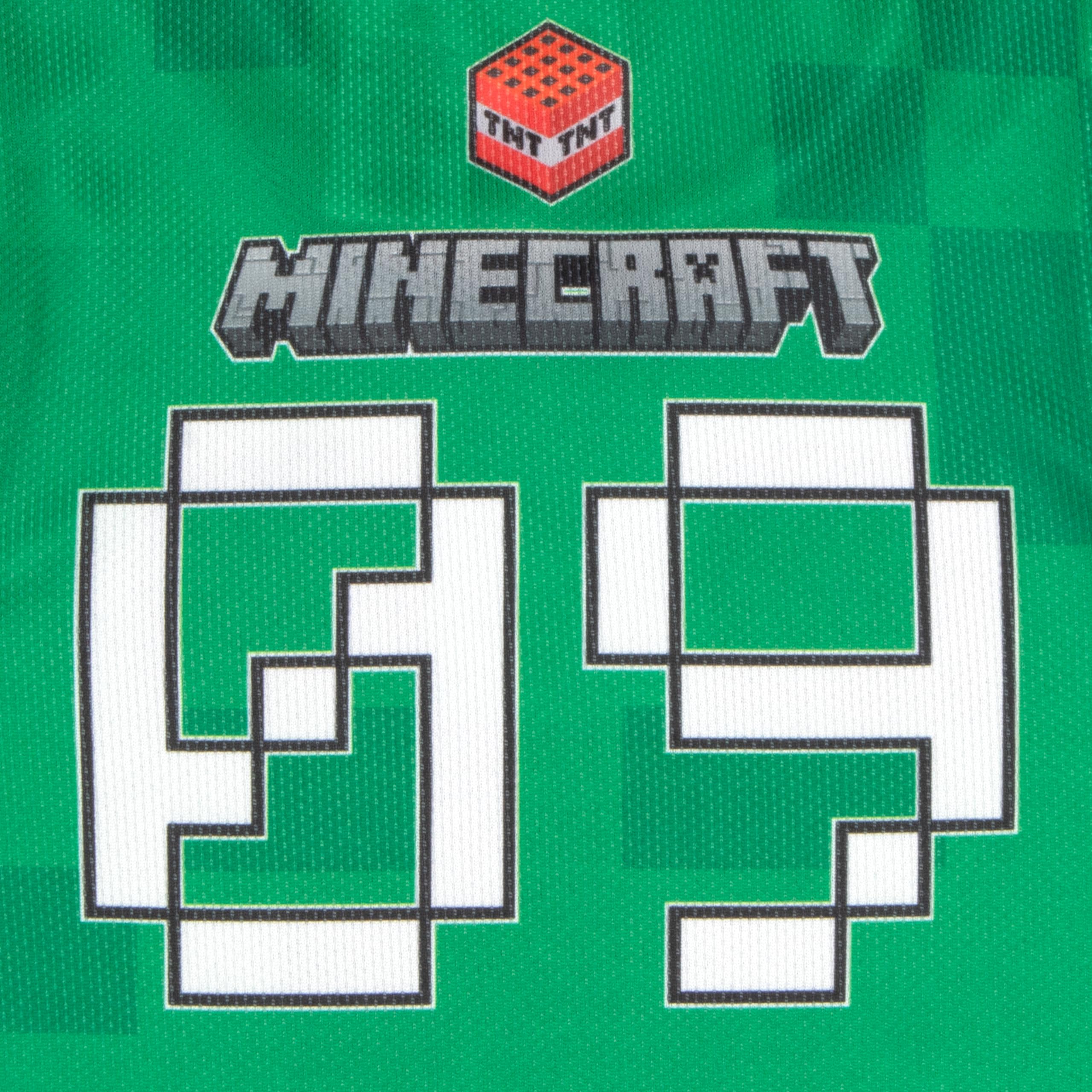 Foto 8 pulgar | Set De Ropa De Baloncesto Minecraft Creeper Para Niños, Talla 8 - Venta Internacional.