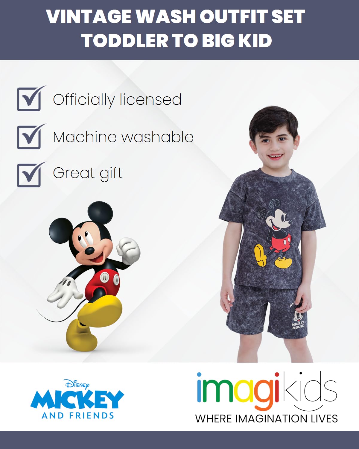 Foto 2 | Set De Disfraz De Mickey Mouse Pluto De Disney Para Niños Pequeños, Negro 6 - Venta Internacional.