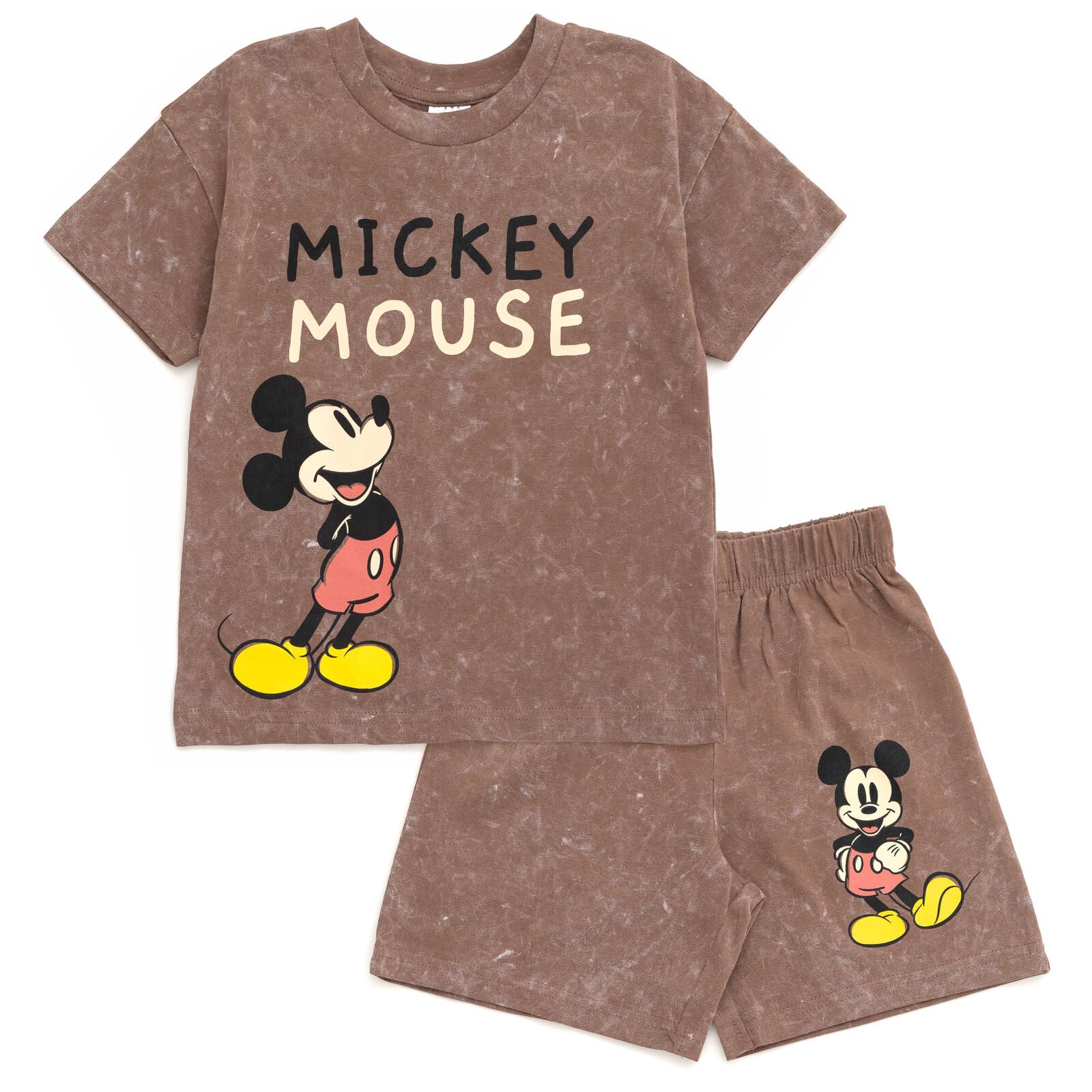 Foto 2 pulgar | Set De Ropa Disney Mickey Mouse Vintage Wash Para Niños De 6 Años - Venta Internacional.