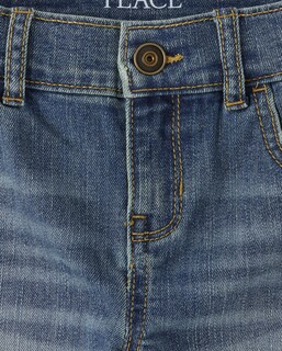 Foto 2 | Pantalones Cortos The Children's Place Para Niños De Mezclilla Degroot Wash, Talla 6 - Venta Internacional.