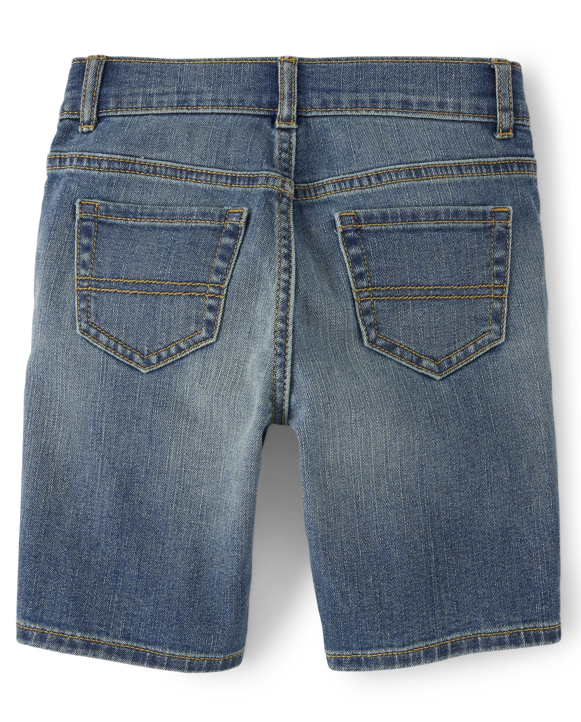 Foto 4 pulgar | Pantalones Cortos The Children's Place Para Niños De Mezclilla Degroot Wash, Talla 6 - Venta Internacional.