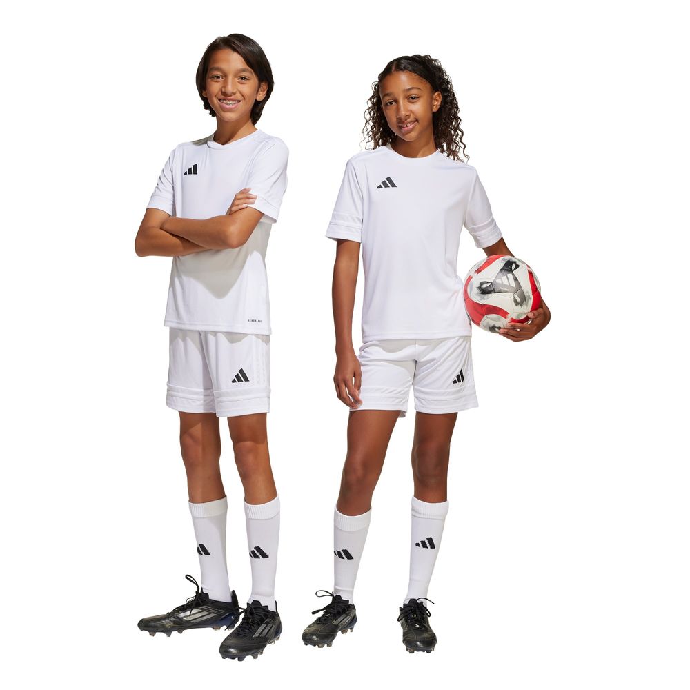 Foto 3 | Short Adidas Squadra 25 Blanco para Niño