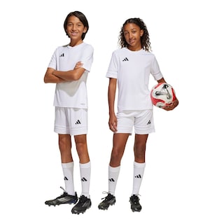 Foto 3 | Short Adidas Squadra 25 Blanco para Niño