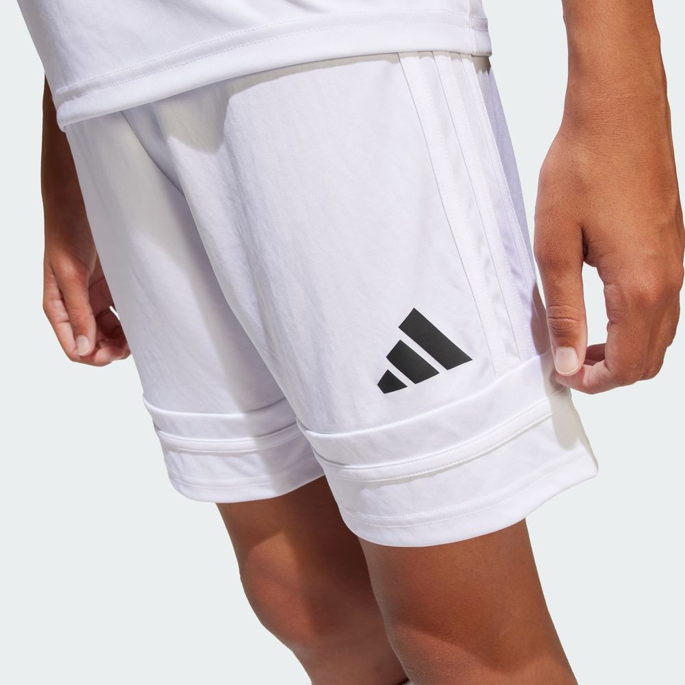 Foto 8 pulgar | Short Adidas Squadra 25 Blanco para Niño