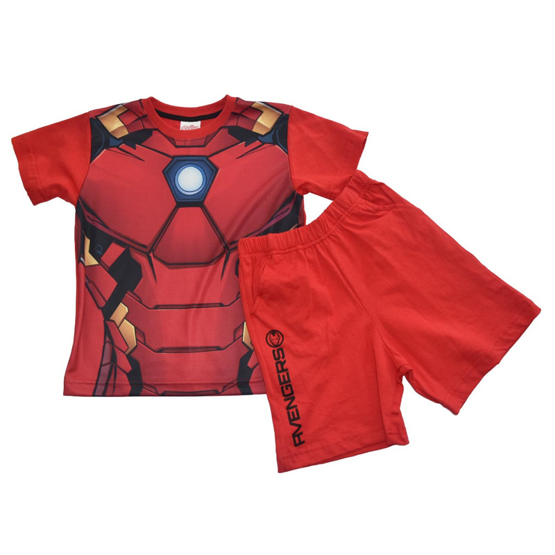 Conjunto Ironman Carsatoons 0rhav20 color Rojo