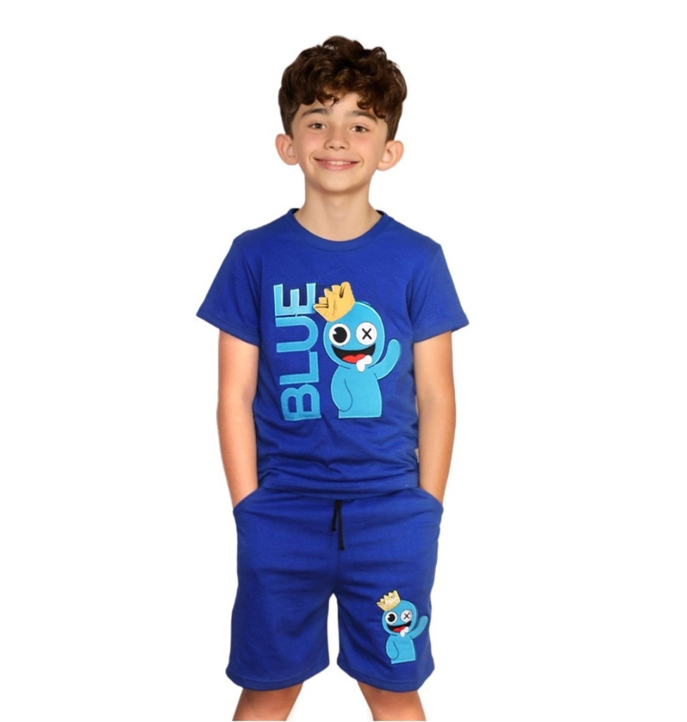 Conjunto de Short Funbu color Azul para Niño