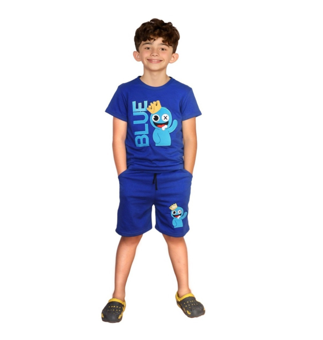 Foto 2 | Conjunto de Short Funbu color Azul para Niño