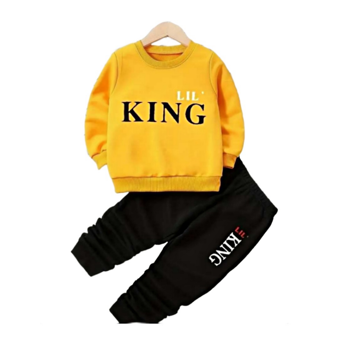 Foto 2 pulgar | Conjunto con Pants King Amarillo para Niño