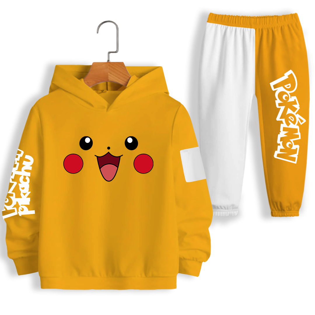 Sudadera y Pans para Niño King Pikachu Amarillo