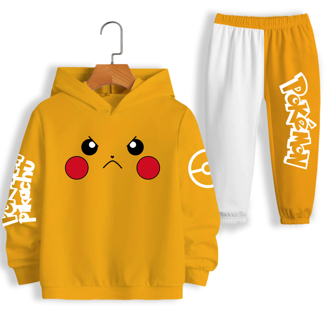 Sudadera y Pants King Pikachu Amarillo para Niño