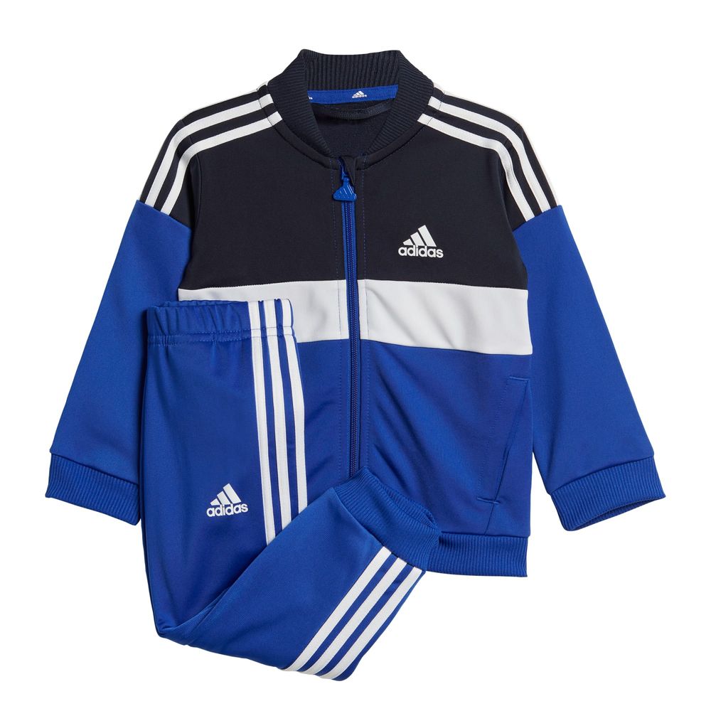 Conjunto Tiberio 3 Franjas Colorblock Shiny Niños Adidas Azul Niños