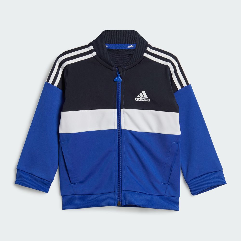 Foto 4 | Conjunto Tiberio 3 Franjas Colorblock Shiny Niños Adidas Azul Niños