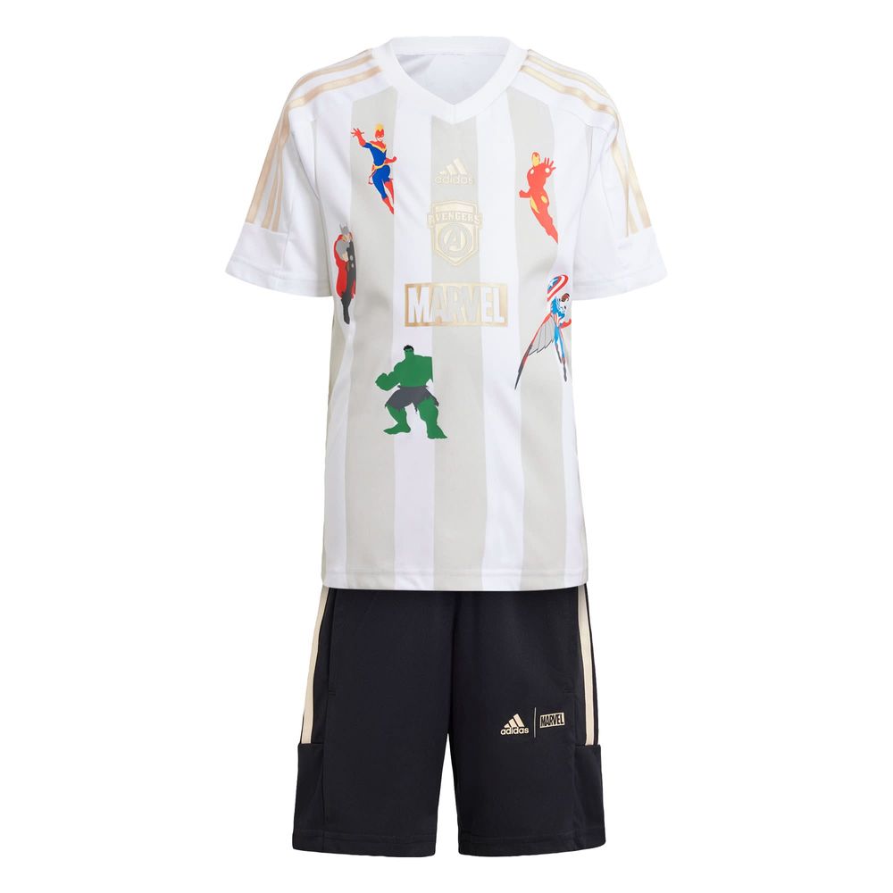 Foto 2 pulgar | Conjunto Playera Marvel's Avengers Adidas Blanco Niños