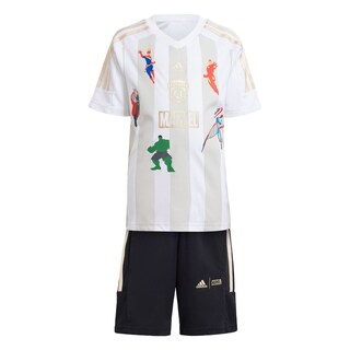 Foto 1 | Conjunto Playera Marvel's Avengers Adidas Blanco Niños