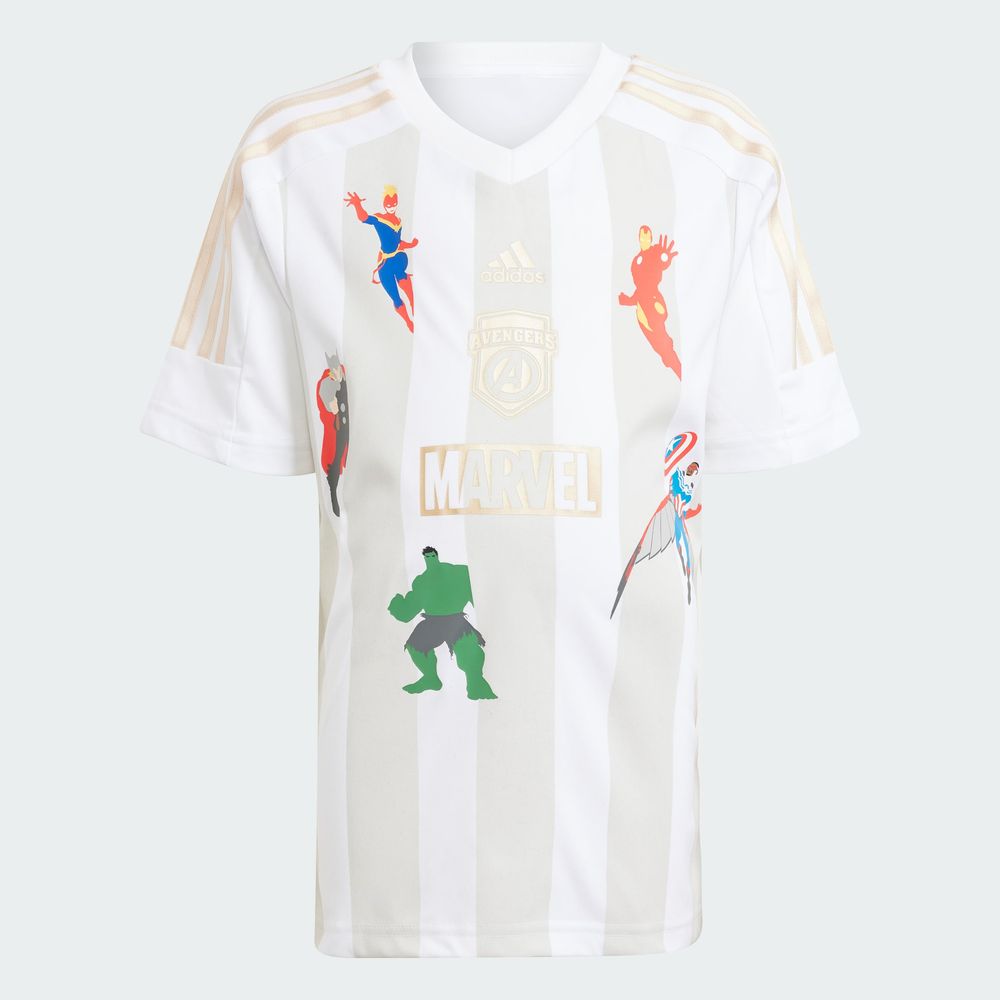 Foto 4 pulgar | Conjunto Playera Marvel's Avengers Adidas Blanco Niños
