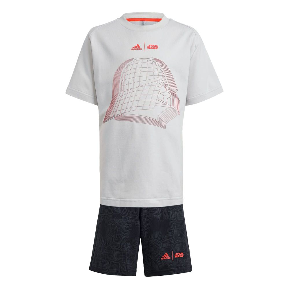 Foto 2 pulgar | Conjunto De Playera Adidas Star Wars Kids Adidas Gris Niños