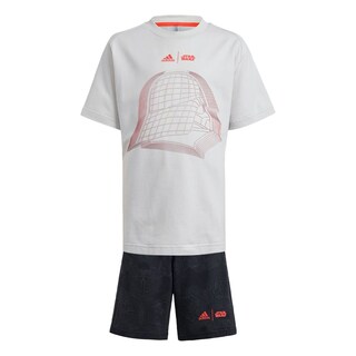 Foto 1 | Conjunto De Playera Adidas Star Wars Kids Adidas Gris Niños