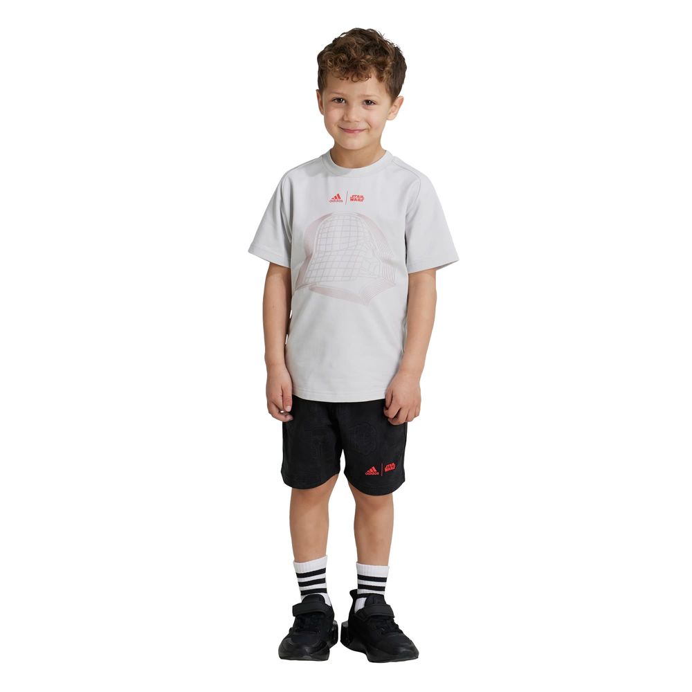 Foto 3 pulgar | Conjunto De Playera Adidas Star Wars Kids Adidas Gris Niños