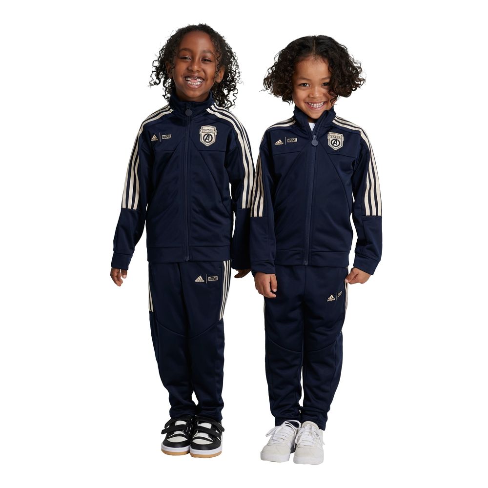 Foto 4 pulgar | Conjunto Tiro Marvel Avengers Adidas Azul Niños