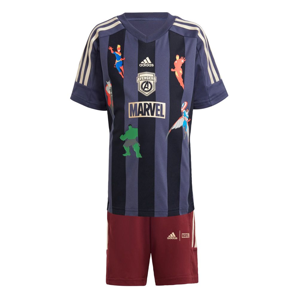 Foto 2 pulgar | Conjunto Playera Marvel's Avengers Adidas Azul Niños