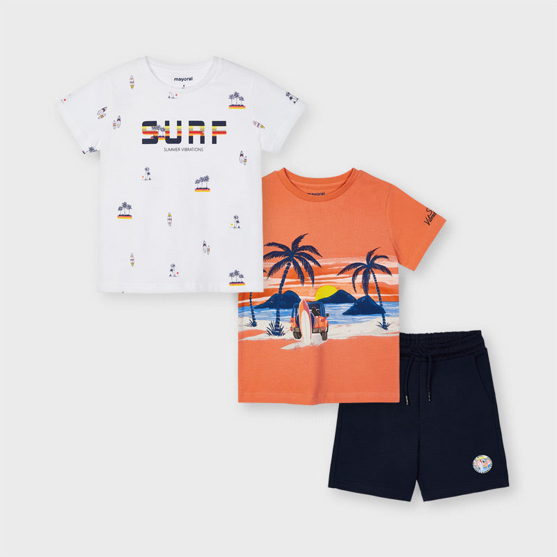 Foto 2 pulgar | Conjunto Punto 2 Camisetas Y Short Mayoral