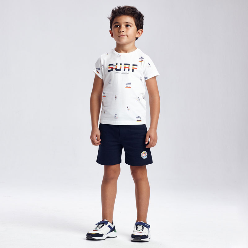 Foto 6 pulgar | Conjunto Punto 2 Camisetas Y Short Mayoral