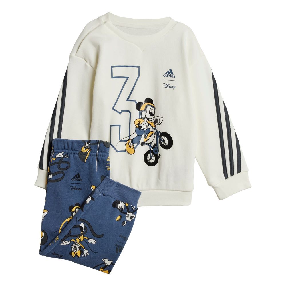 Conjunto Sudadera Y Pants Disney Mickey Mouse Adidas Blanco Niños