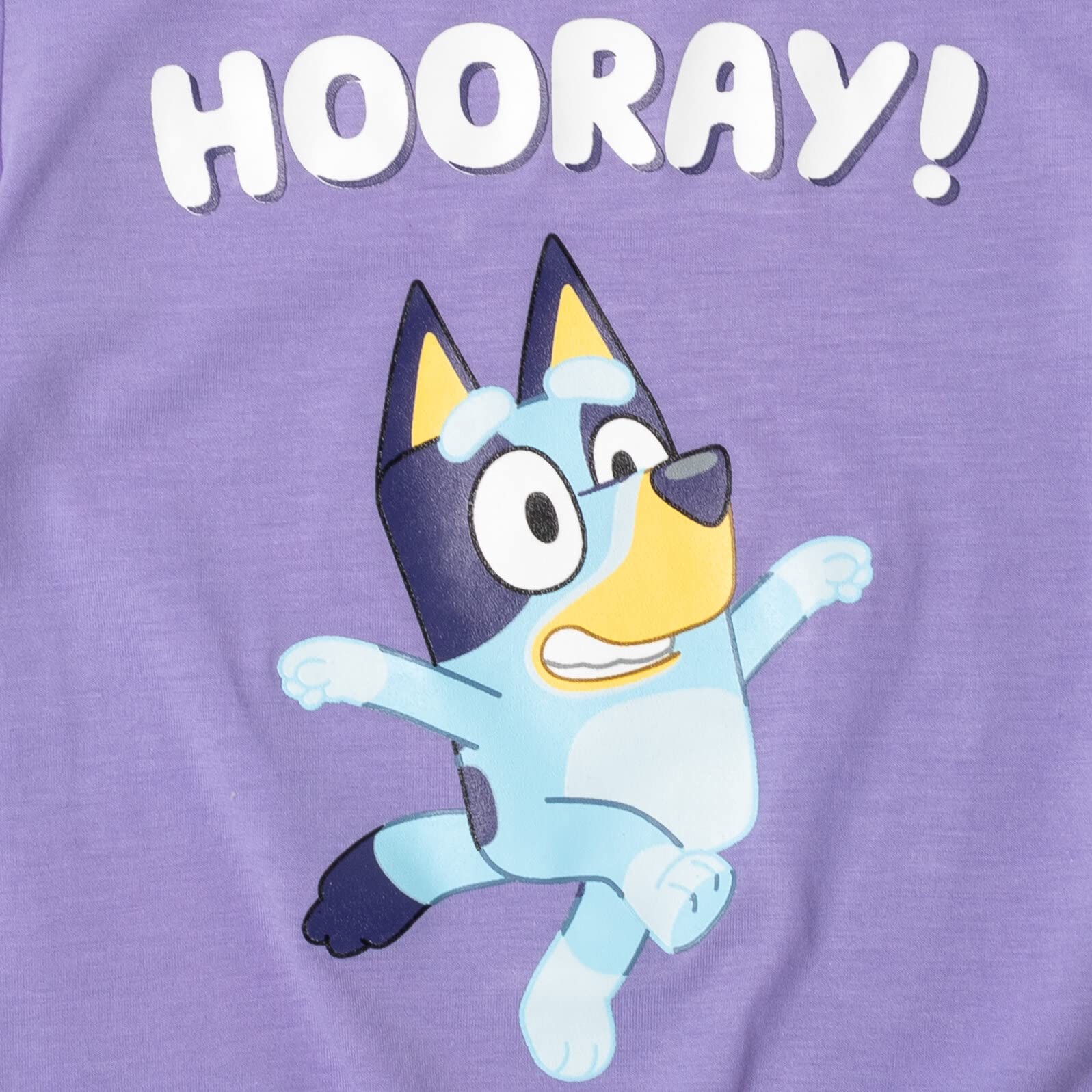 Foto 3 pulgar | Camiseta Bluey Little Girls Púrpura Con Lazo Gráfico Con Nudo Para 4 Años - Venta Internacional.