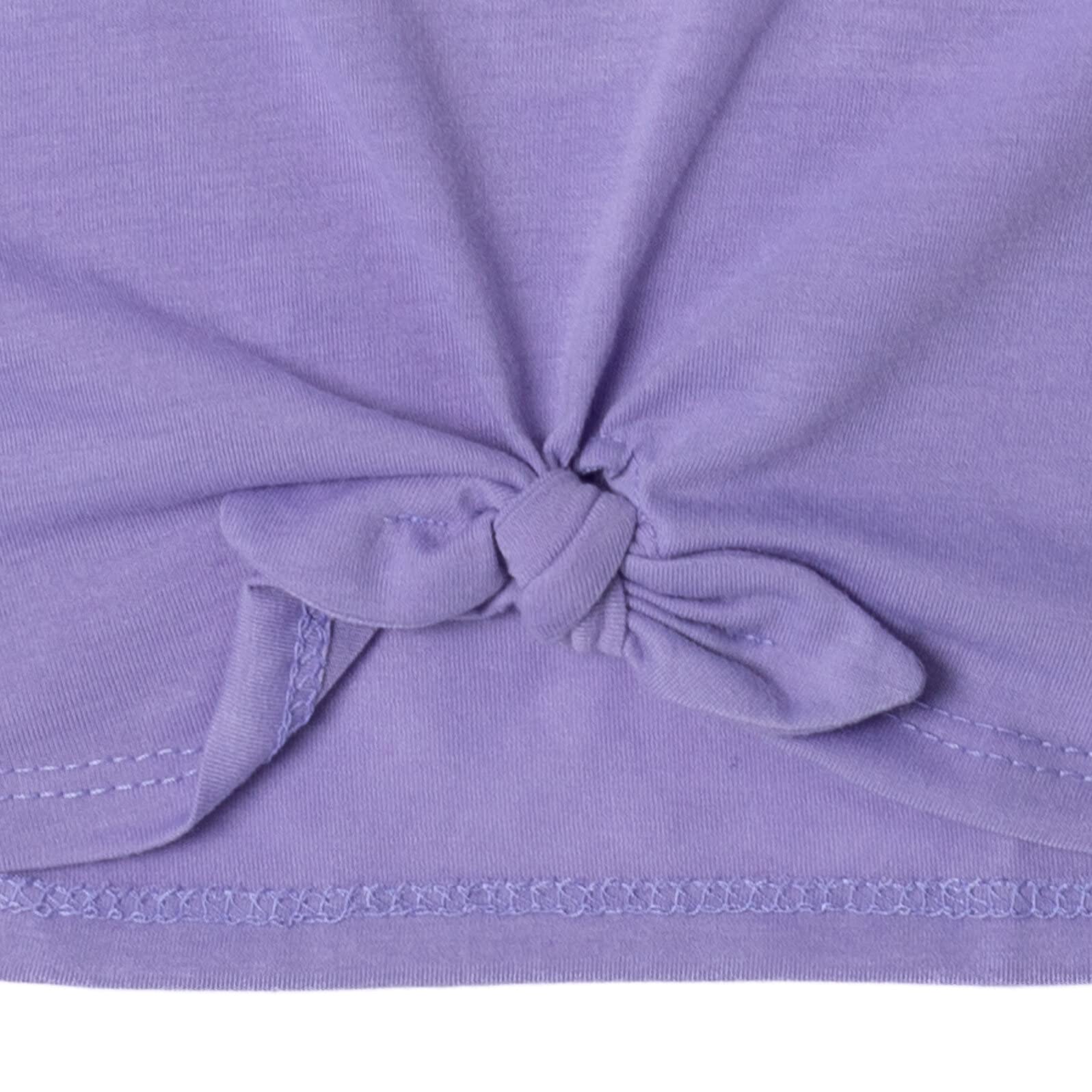 Foto 6 pulgar | Camiseta Bluey Little Girls Púrpura Con Lazo Gráfico Con Nudo Para 4 Años - Venta Internacional.