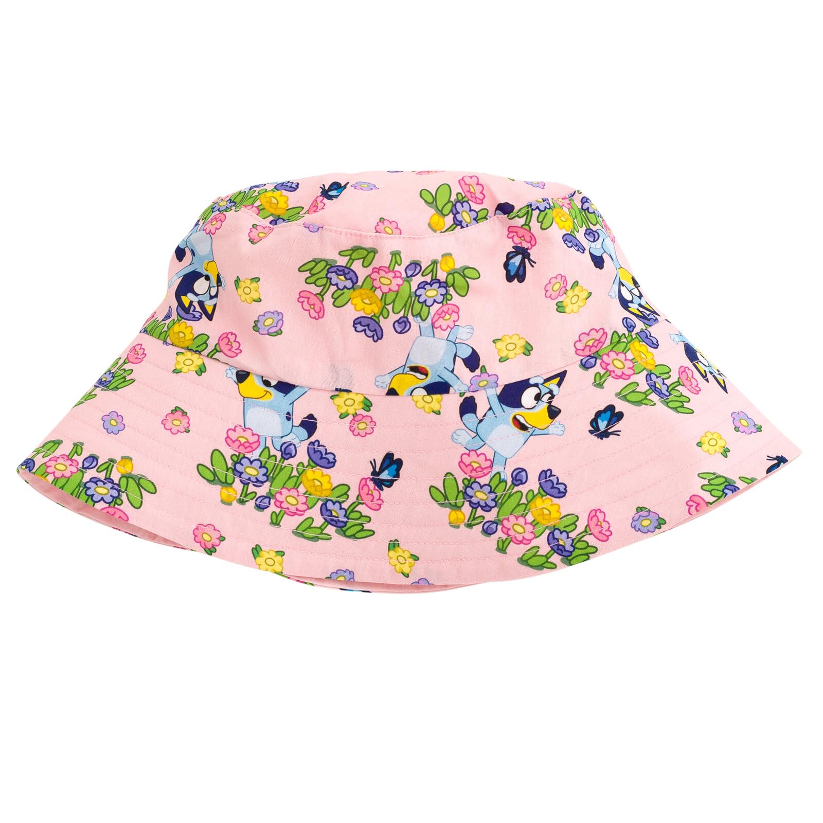 Foto 4 pulgar | Conjunto De Vestido Y Sombrero Para El Sol Con Estampado Floral Azul Para Niñas De 6 Años - Venta Internacional.