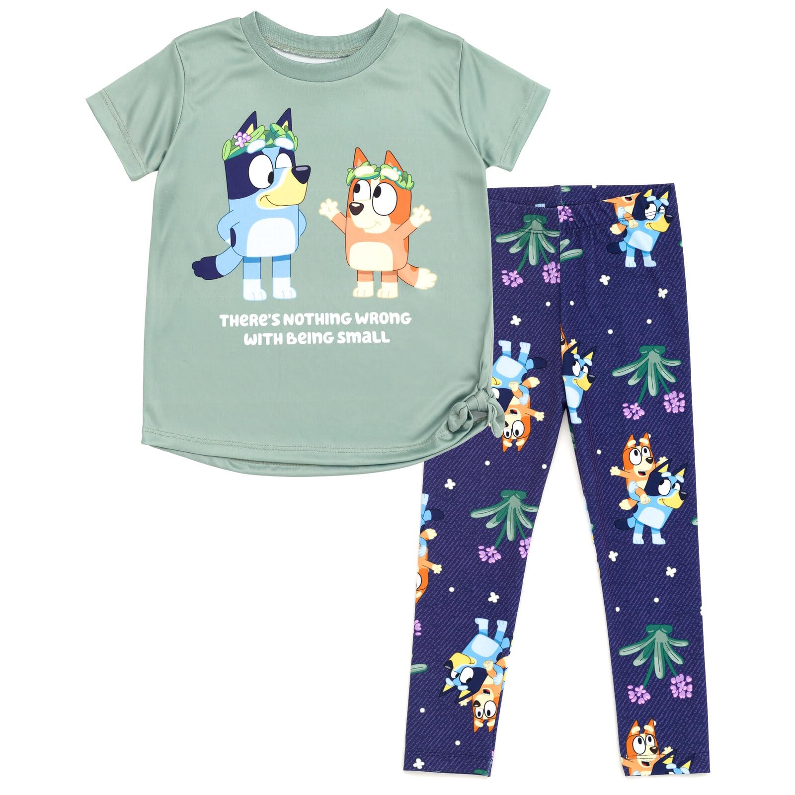 Conjunto De Ropa Bluey Bingo, Camiseta Y Leggings Para Niñas - Venta Internacional.