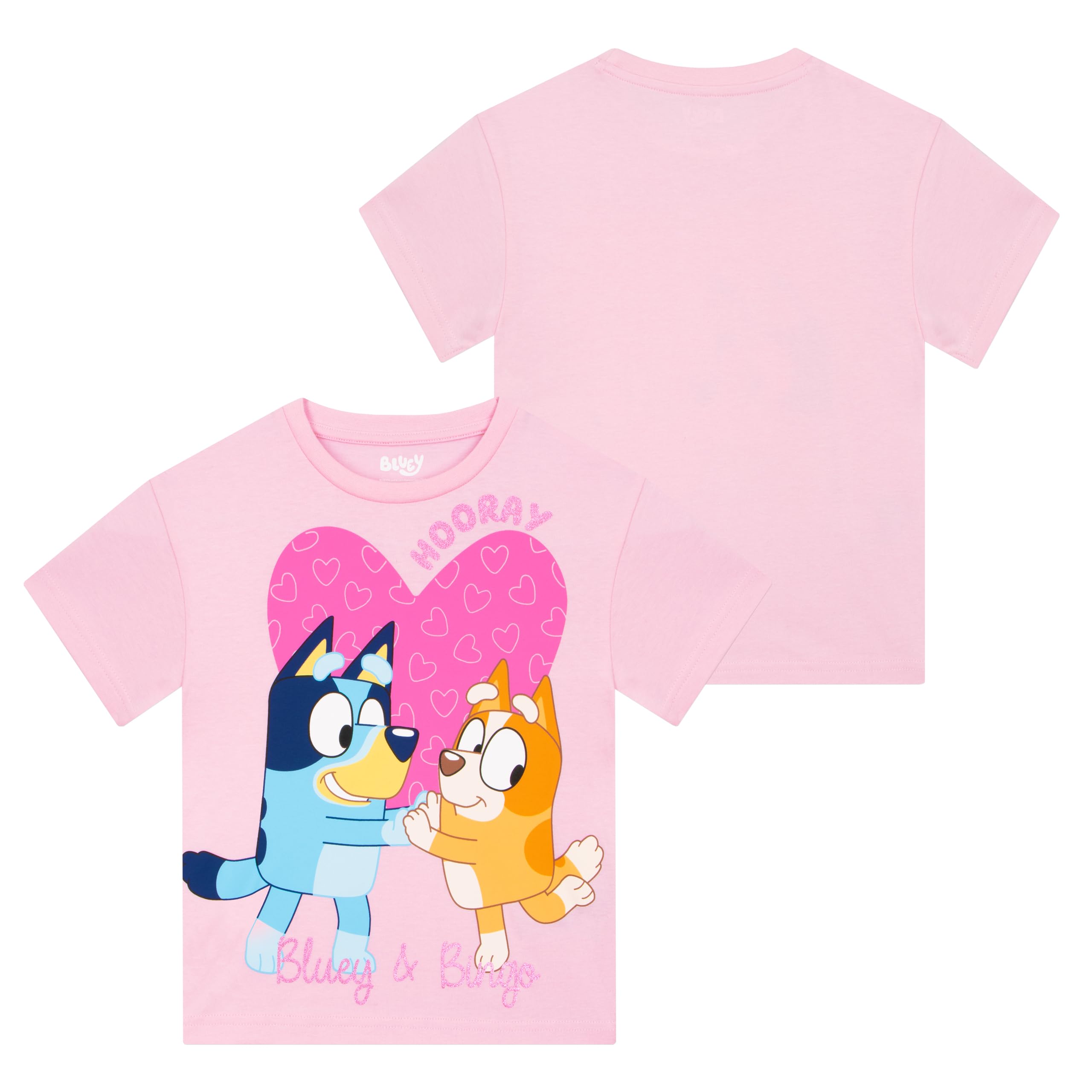 Foto 8 pulgar | Camiseta Bluey Bingo Girls De Manga Corta 100% Algodón Rosa 5 - Venta Internacional.