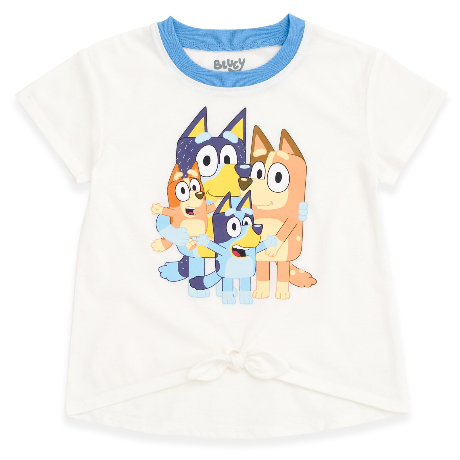 Foto 2 | Conjunto De Camiseta Bluey Bingo Bandit Chilli Con Pantalones Cortos Para Niña De 6 Años - Venta Internacional.