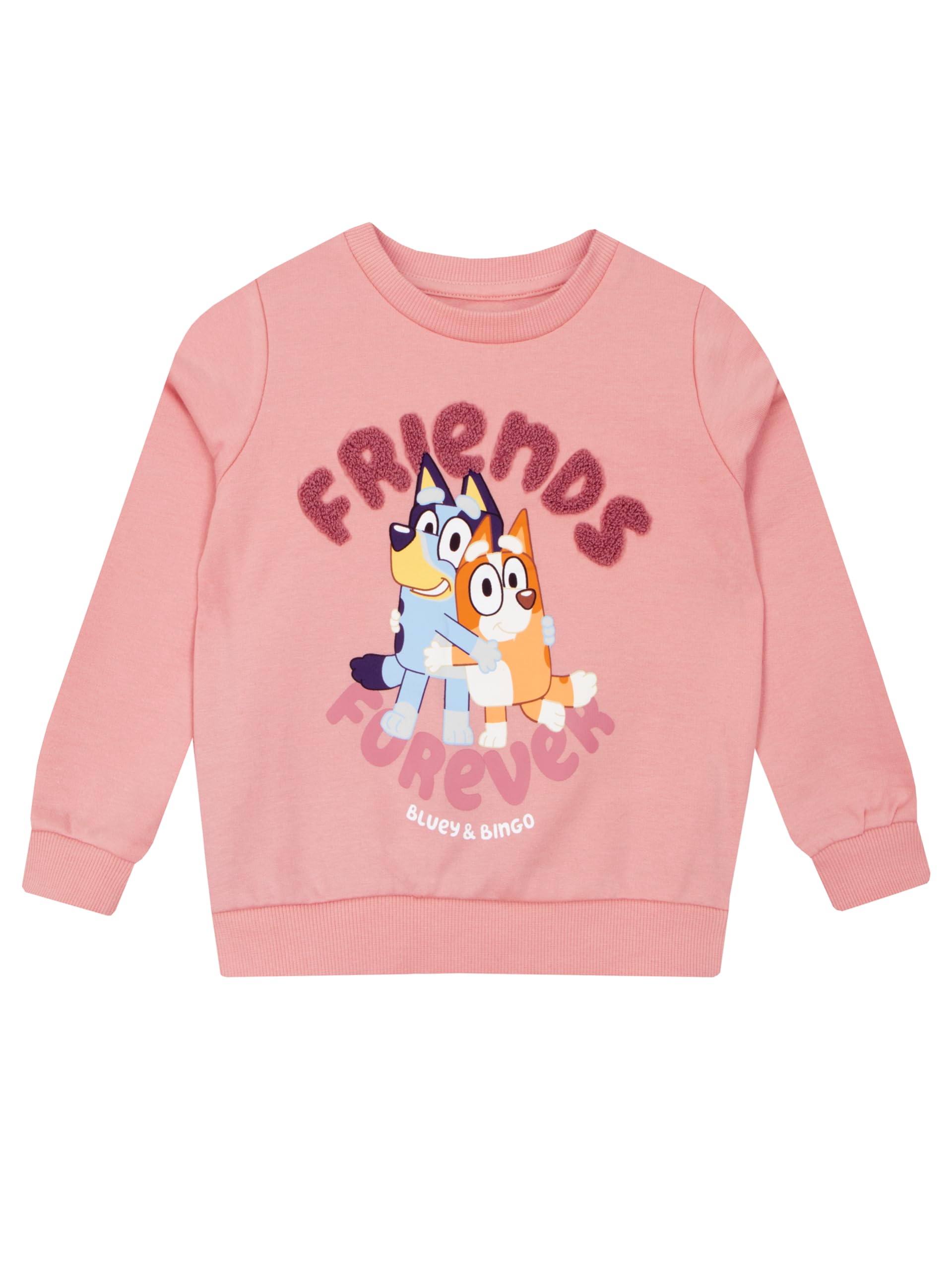 Sudadera Bluey Girls Bingo Friends Forever Pink 2t - Venta Internacional.