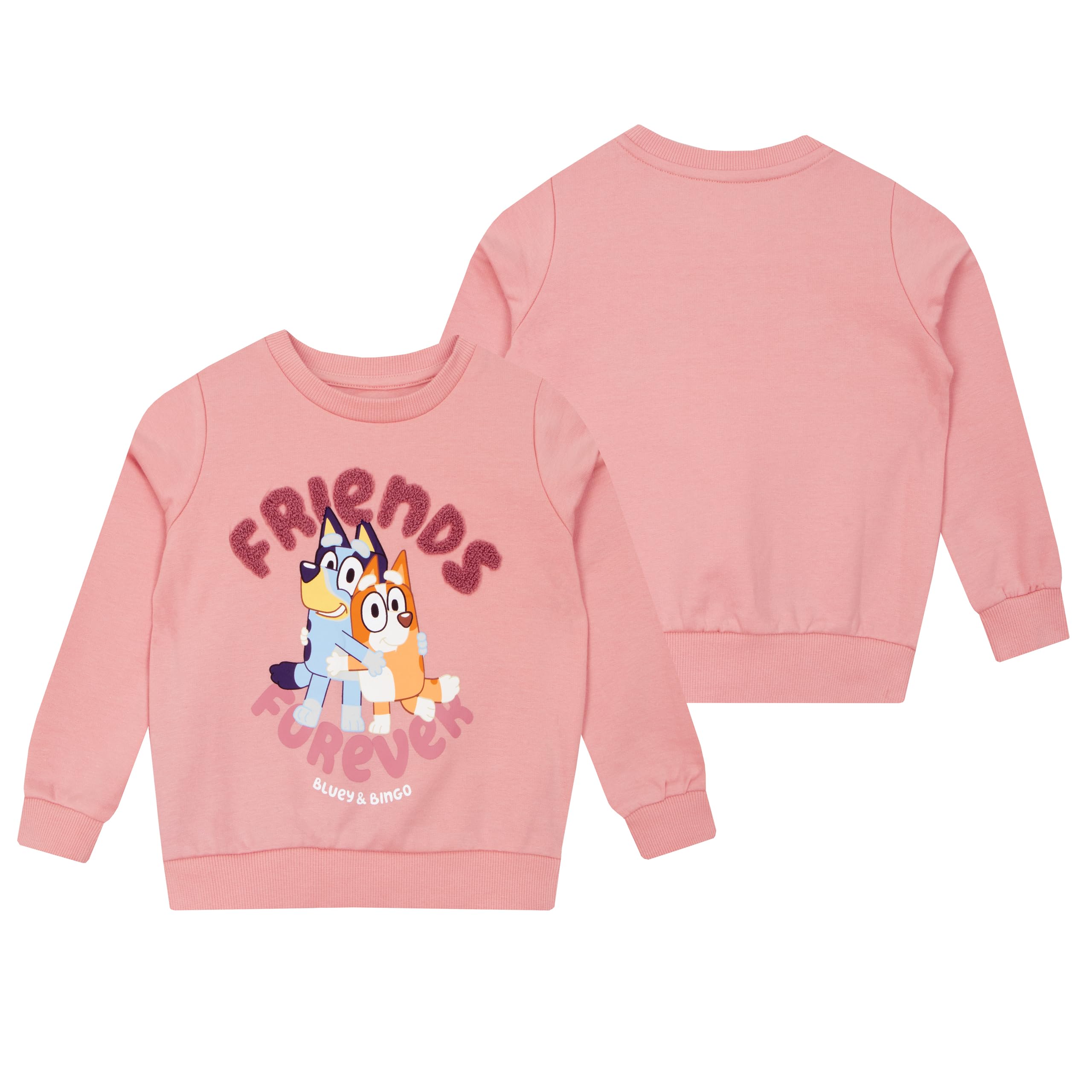 Foto 6 pulgar | Sudadera Bluey Girls Bingo Friends Forever Pink 2t - Venta Internacional.