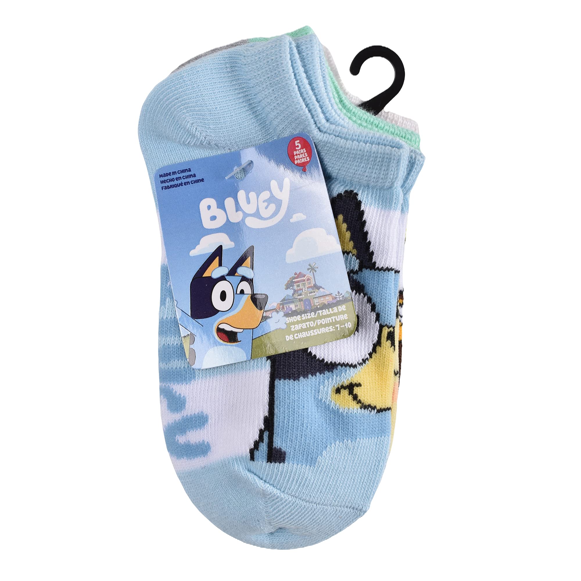 Foto 4 pulgar | Calcetines Easy Spirit Para Niños Con Personajes Azules Y Azules, Talla Pequeña - Venta Internacional.