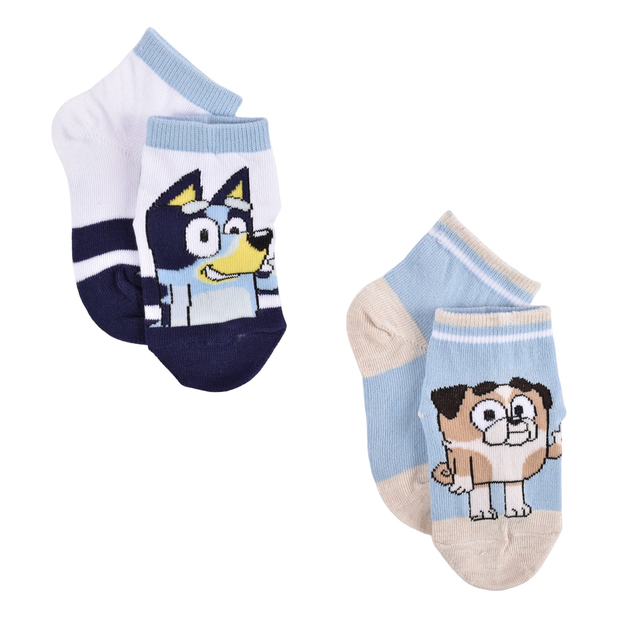 Foto 4 pulgar | Calcetines Bluey Quarter Para Niños De 2 A 4 Toneladas, Paquete De 10 Unidades, Color Blanco - Venta Internacional.