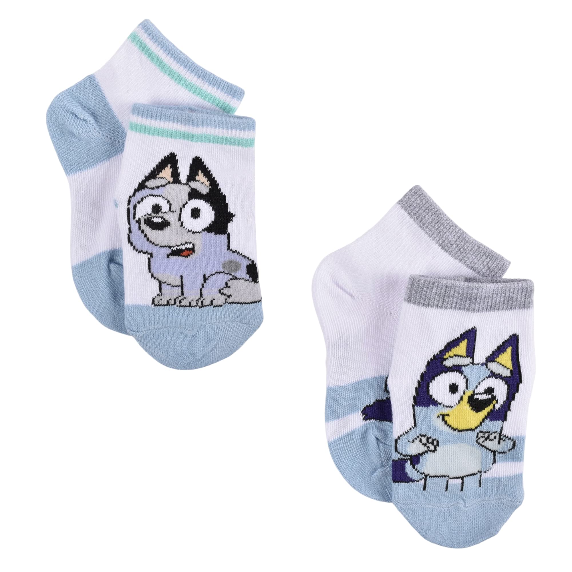 Foto 6 pulgar | Calcetines Bluey Quarter Para Niños De 2 A 4 Toneladas, Paquete De 10 Unidades, Color Blanco - Venta Internacional.