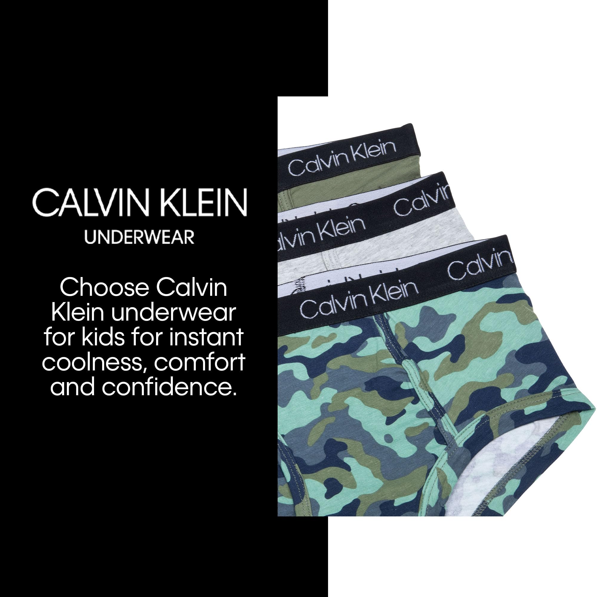 Foto 3 | Ropa Interior Calvin Klein Modern Cotton Para Niños, Paquete De 3, Talla L - Venta Internacional.