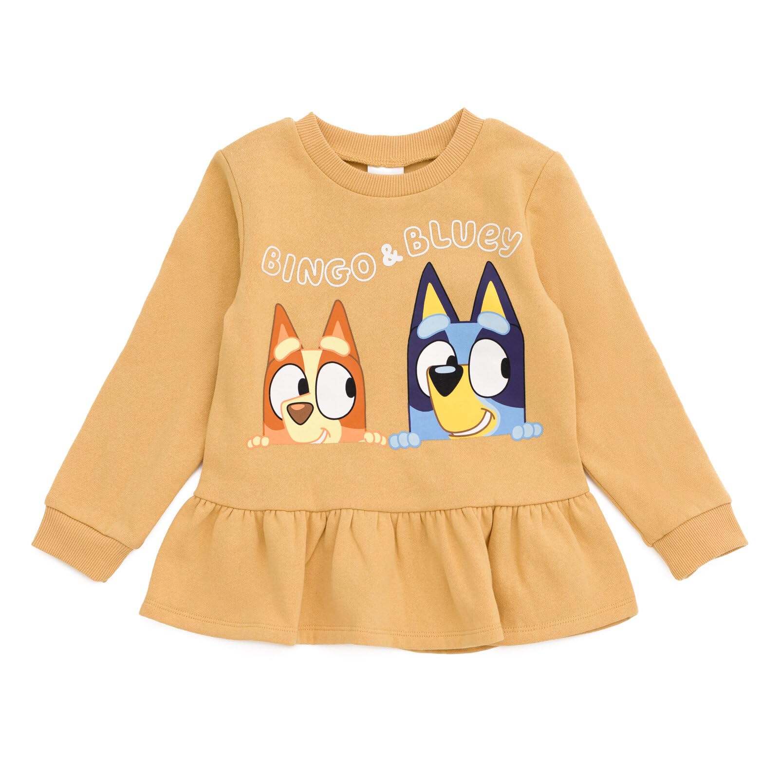 Foto 3 pulgar | Conjunto De Sudadera Y Leggings Bluey Bingo Peplum Para Niñas Pequeñas - Venta Internacional.
