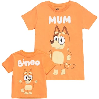 Foto 4 | Camiseta Bluey Bingo Con Estampado De Niños Pequeños De 6 Años, Azul - Venta Internacional.